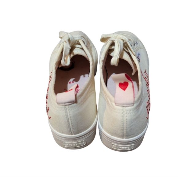 Superga x Chicas Latinas Sneakers size 8 Canvas Cotu Platform Preppy Collab - Picture 6 of 10